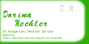 dorina mechler business card